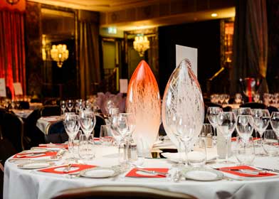 Table set up at the SBID Awards 2014